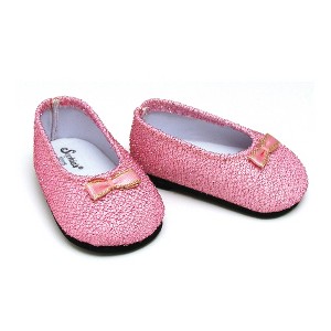 Sophia's - 18" Doll - Glitter Shoes - Light Pink - 1 of 4