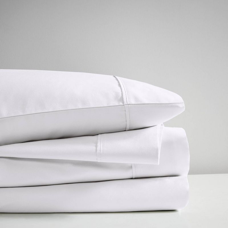 600 Thread Count Cooling Cotton Blend 4pc Sheet Set, 3 of 8