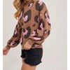 Women's Leopard Colorblock Sweater - BluIvy - 4 of 4