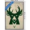 Trends International NBA Milwaukee Bucks - Logo 25 Framed Wall Poster Prints - 3 of 4