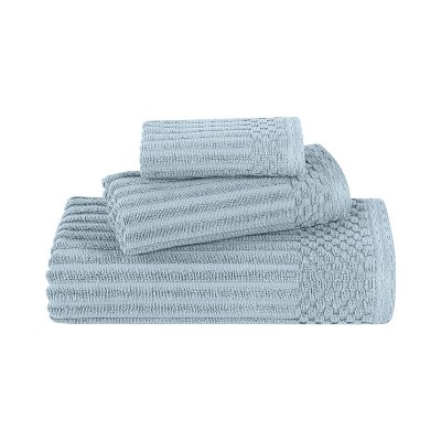 Modern Ribbed Cotton  Assorted Towel Set by Blue Nile Mills