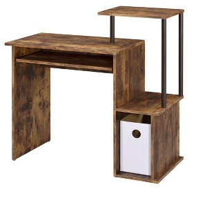 Racxily Antique Finish Computer Desk - 1 of 4