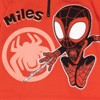 Marvel Spidey and His Amazing Friends Ghost-Spider Miles Morales Spider-Man Fleece Half Zip Hoodie Toddler to Little Kid - 4 of 4