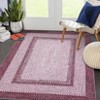 Washable Modern Braided Printed Rug Non Slip Low Pile Rug Soft Contemporary Throw Floor Cover Foldable Indoor Carpet for Living Room Bedroom Playroom - 3 of 4