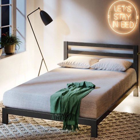 Contemporary metal deals bed frame