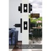 Itopfox Black Exterior Door Lock Set with Deadbolt, Square Contemporary Matte Black Front Door Handle, Heavy Duty Zinc-alloyed Door Locks (3 Pack) - 3 of 4