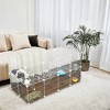 Small Animal Playpen, Pet Playpen for Rabbit Guinea Pig Cage, Zip Ties Included,  Metal Wire Apartment-Style Two-Story Pet Premium Villa - 2 of 4