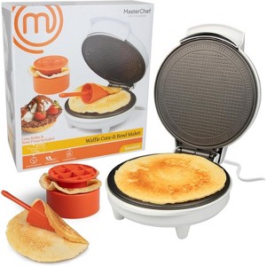 MasterChef Waffle Cone & Bowl Maker- Shaper Roller and Bowl Press- Ice Cream Cone Baking Cookie Iron Machine, Fun Kitchen Appliance for Sundae Parties - 1 of 4