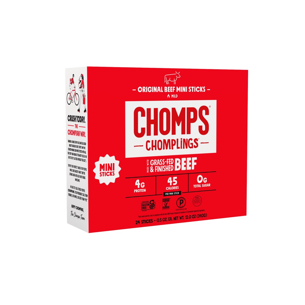 Chomps Chomplings Original Beef Sticks - 12oz/24ct