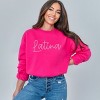 Embroidered Latina Cursive - Women's Graphic Sweatshirt - 3 of 4