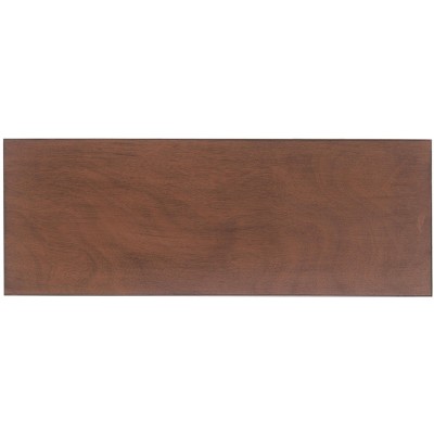 Allura Contemporary French Brown Console Table with Dual Storage Drawers
