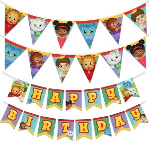 Treasures Gifted Daniel Tiger (1) Birthday Banner & (2) Pennants Kit - Daniel Tiger Party Supplies - 1 of 4