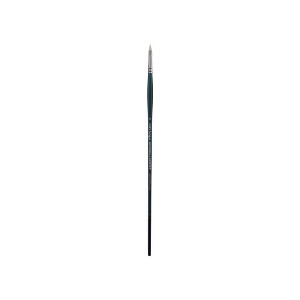 Creative Mark Imperial Professional Chungking Hog Bristle Brush - Cat's Tounge , Handmade Long Handle Oil Paint Brushes for Artists, Nickel-Plated - 1 of 4