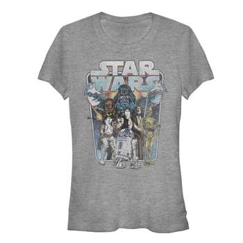 Juniors Womens Star Wars Darth Vader Attack T-Shirt