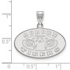 Black Bow Jewelry 14k White Gold Auburn Tigers NCAA Medium Pendant - 2 of 3
