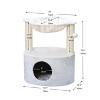 Two by Two Houston - Off-White Scratching Post Cat Furniture - 23.6 in. Tall - image 4 of 4