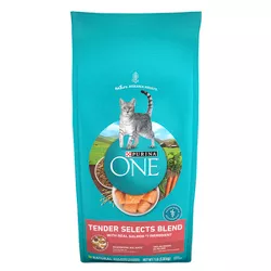 Purina ONE Tender Selects Blend with Real Salmon & Fish Adult Premium Dry Cat Food - 7lbs