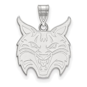 Black Bow Jewelry Sterling Silver Quinnipiac Bobcats NCAA Large Pendant - 1 of 3