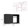 Vynxaria Modern One Door Wall Cabinet with Two Shelves - 3 of 4