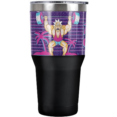 Rick And Morty Ricks Gym Steel Tumbler 30oz Coffee Travel Mug