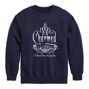 Boys' - Charmed - The Power of Three Will Set You Free Graphic Long Sleeve Fleece Sweatshirt - 1 of 4