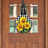 Briarwood Lane Fall Door Hanger 16x16 Checkered Sunflowers For Fall Door Hanger - 2 of 2