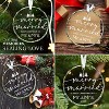 Wedding Gifts for Couples 2025 - First Christmas Married Glass Ornament, Mr and Mrs Gifts, Wedding Ideas for Newly Wed - 4 of 4