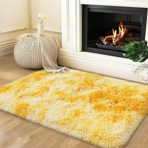 Soft Shag Area Rug 6x9 for Living Room or Bedroom, Fluffy Non-Slip Plush Carpet, Cozy Fuzzy Indoor Rug for Kids Room - 1 of 4