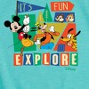 Girls' - Disney - Its Fun To Explore Fitted Short Sleeve Graphic T-Shirt - 2 of 4