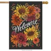 Briarwood Lane Fall House Flag 40x28 For Outdoor Fall Flowers Welcome For Fall House Flag - 2 of 4