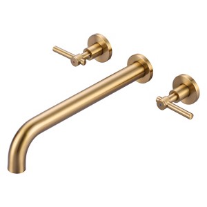 WOWOW  Wall Mounted  2-Handle Bathtub Roman Tub Faucet - 1 of 4
