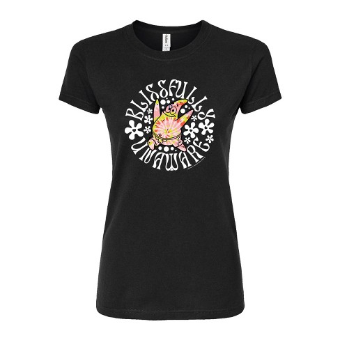 Women's - SpongeBob SquarePants - Blissfully Unaware Juniors Fitted Graphic T-Shirt - image 1 of 4