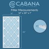 Cabana Air Filters 6 Pack Home HVAC Furnace Air Filters, Capture Unwanted Particles with Pleated Design, MERV 11, 14 x 25 x 1, White - 2 of 4