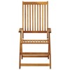 vidaXL Patio Reclining Chairs 2 pcs with Cushions Solid Acacia Wood - 4 of 4