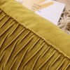 Kate Aurora Overfilled Crushed Velvet 1 Piece Zippered Christmas Accent Throw Pillow - 18" x 18" - 3 of 4