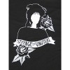Beetlejuice Lydia No Face Strange & Unusual White Art Men's Black Crew T-Shirt - 2 of 2