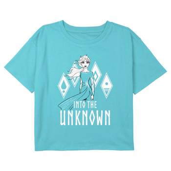 Girl's Frozen 2 Elsa Into the Unknown Crop T-Shirt