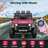 12V Kids Ride On Truck Car with Parent Remote Control, Kids Electric Vehicles Battery Powered Toy Car for Kids,LED,3 Speeds - 4 of 4