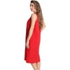 Just Love Womens Nightgown - Sleeveless Henley Oversized Sleepwear Gown - 2 of 3