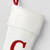 Knit Monogram Christmas Stocking White - Wondershop™ - 3 of 3