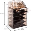 Sorbus Clear Makeup & Jewelry Organizer & Display (4 Large, 2 Small Drawers) - 3 of 4