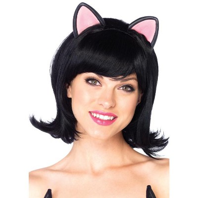 halloween costumes black bob wig