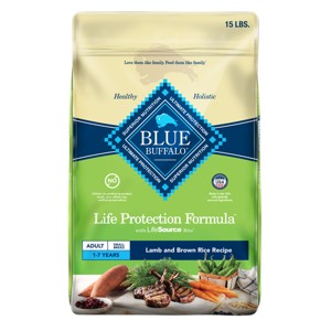 Blue Buffalo Life Protection Lamb & Brown Rice Recipe Small Breed Adult Dry Dog Food - 15lbs - 1 of 4