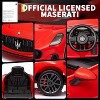 Maserati Kids Electric Car 12V Ride-On Toy w/ Remote Control, Spring Suspension & LED Lights - 4-Wheel Vehicle - 2 of 4