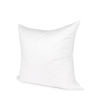 HomeRoots 18" White Cotton Down Blend Throw Pillow Insert