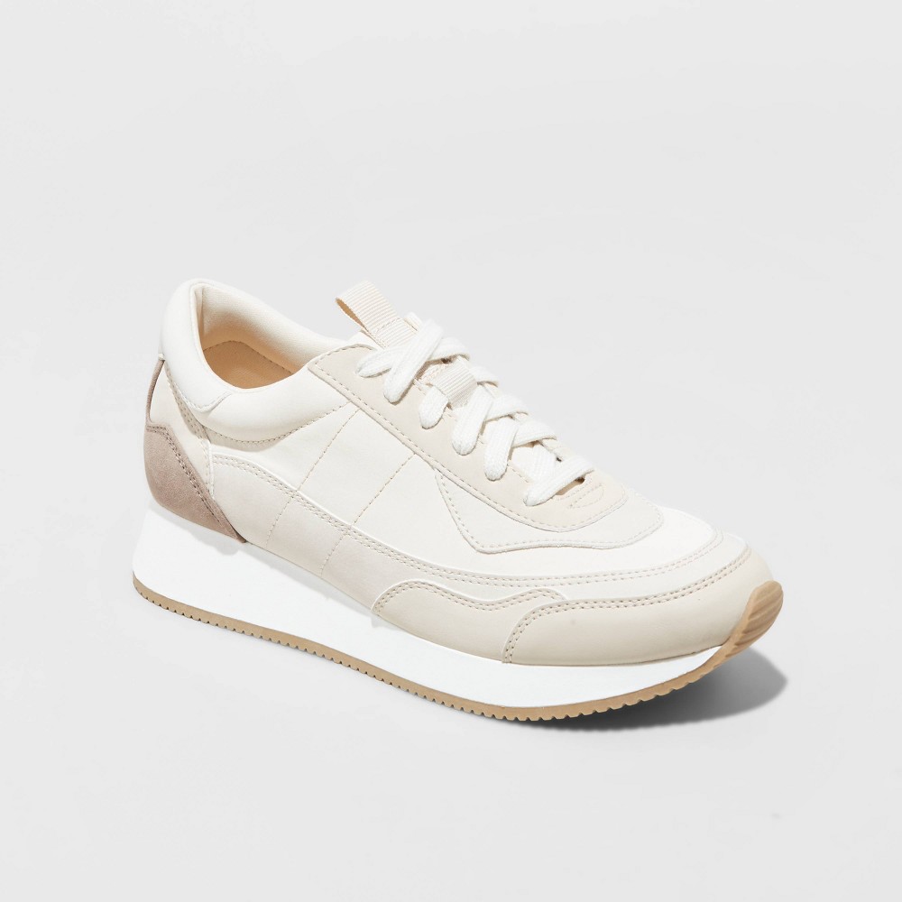 Women's Courtney Sneakers - Universal Thread™ Light Beige 9