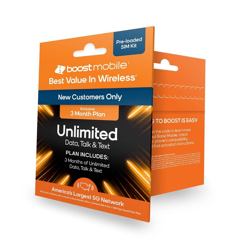 Boost Mobile Preloaded SIM Card Unlimited Data 3 Month, 4 of 8
