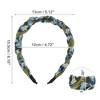 Unique Bargains Women's Fashion Elegant Pleated Headband 6.10"x5.12" Green 1 Pc - 3 of 4