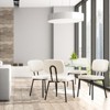 VYNXARIA Dining Chairs,Upholstered Mid Century Modern Kitchen Dining Room Accent Chairs with Faux Leather Cushion Seat - 3 of 4