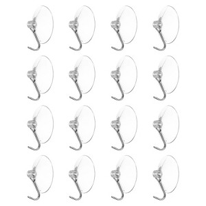 Unique Bargains Waterproof Reusable Bathroom Kitchen Suction Cup Hooks and Hangers - 1 of 3
